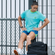 Rafaelle em aquecimento da seleção feminina de futebol