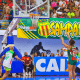 Sassá em lance livre de jogo Sampaio Basquete x Unimed Campinas LBF