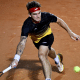 Thiago Wild em ação no Challenger de Braunschweig; ele e Felipe Meligeni perderam