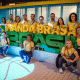 equipe da ginástica artística na vila olímpica