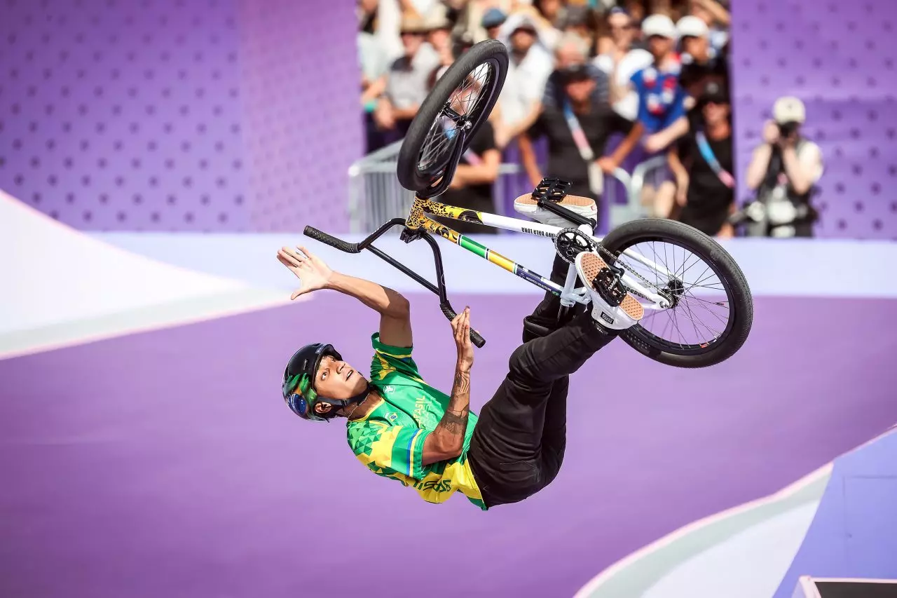 Na imagem, Gustavo Batista de Oliveira, o Bala Loka, durante a disputa da fase classificatória.