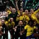 Brasil comemora vitória sobre Angola no handebol feminino dos Jogos Olímpicos de Paris-2024
