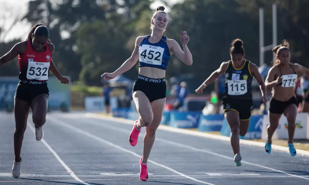 Daniele Campigotto nos 100m do Campeonato Brasileiro Sub-23 de Atletismo