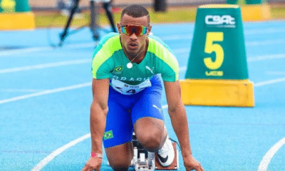 Douglas Mendes, competidor da prova dos 400m rasos no Maniak Memorial (Wagner Carmo/CBAt)