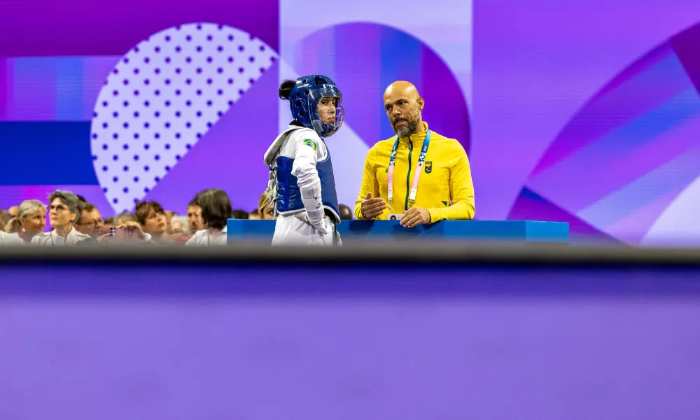 Maria Eduarda Stumpf no taekwondo dos Jogos Paralímpicos de Paris-2024