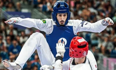 Edival Pontes, o Netinho, na disputa do bronze dos Jogos Olímpicos de Paris-2024 medalha de prata vice-campeão mundial de taekwondo