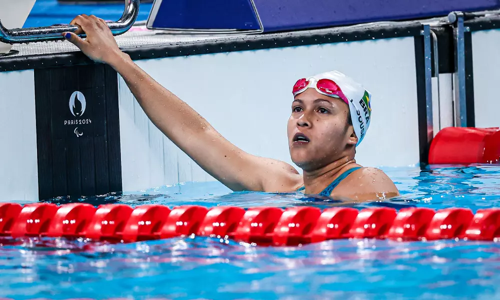 Lucilene Sousa em ação nos Jogos Paralímpicos de Paris-2024