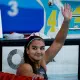Mafê Costa em ação no Troféu José Finkel de natação