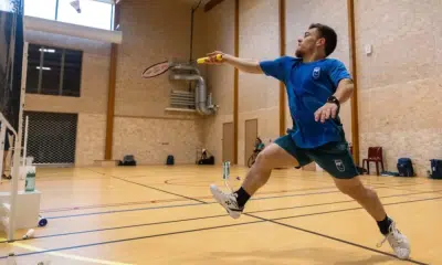 Vitor Tavares, do badminton, treinando em Troyes para os Jogos Paralímpicos de Paris 2024