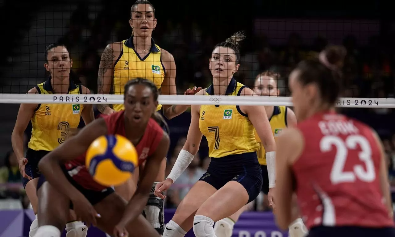 Brasil EUA Estados Unidos vôlei feminino Olimpíada de Paris Jogos Olímpicos semifinal final gabriel medina bronze