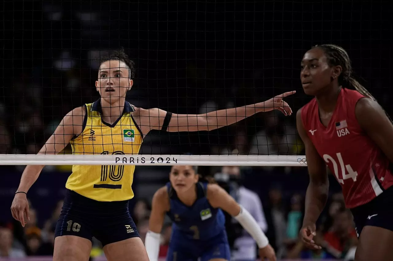 Brasil EUA Estados Unidos vôlei feminino Olimpíada de Paris Jogos Olímpicos semifinal final bronze gabi guimarães