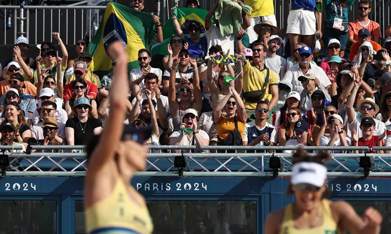 Bárbara Seixas/Carol Solberg vôlei de praia paris 2024 Stam/Schoon