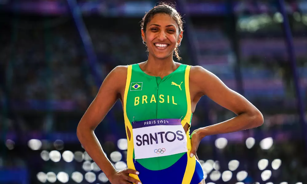 Gabriele Sousa competiu no salto triplo nos Jogos Olímpicos Paris-2024