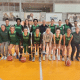 Bruna Rodrigues e atletas da seleção feminina de basquete