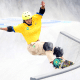 Raicca Ventura durante o Mundial de skate park, em Roma