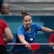 Danielle Rauen no tênis de mesa dos Jogos Paralímpicos de Paris-2024