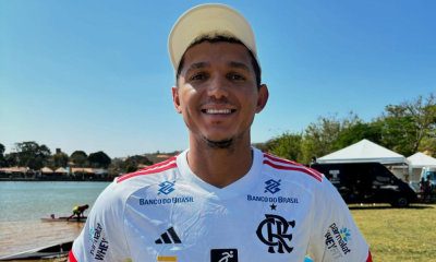 Isaquias Queiroz no primeiro dia do Brasileiro de canoagem velocidade e paracanoagem (Reprodução/Instagram/@isaquias_lx) contrato flamengo