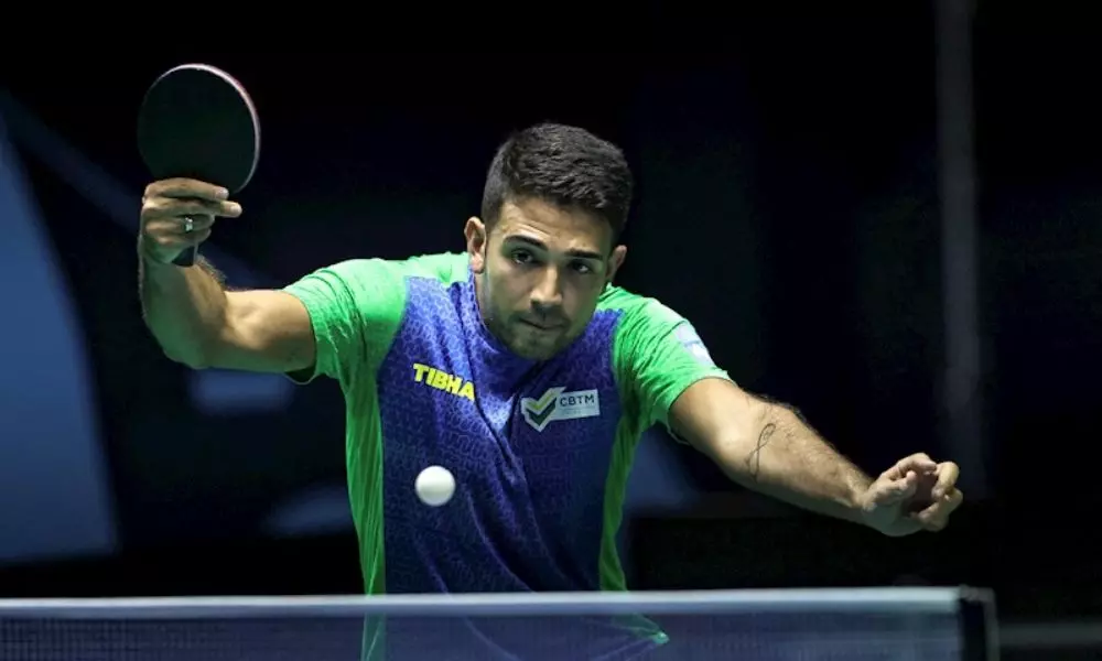 Guilherme Teodoro no China Smash de tênis de mesa, WTT