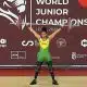 Marcella Piovesan no Mundial Júnior de levantamento de peso