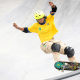 Raicca Ventura em ação no Mundial de Skate Park de Roma