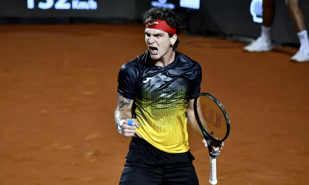 Thiago Wild vibra após classificação para as semifinais do Challenger de Bad Waltersdorf, sem Thiago Monteiro, atp