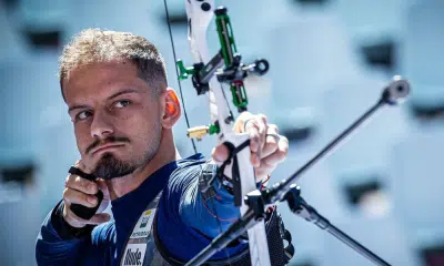 Marcus D'Almeida na final da Copa do Mundo de tiro com arco (Foto: World Archery), marquinhos, indoor