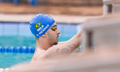 Daniel Xavier Mendes, destaque da natação no JUBs 2024, em Brasília (Célio Júnior/CBDU)