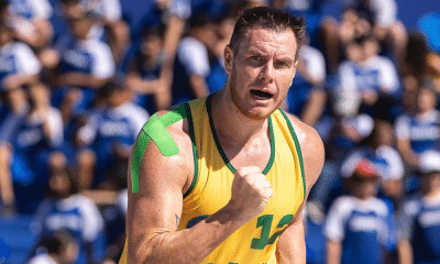 Cristiano Seben, goleiro da seleção brasileira de handebol de praia (Bruno Ruas/CBHb)