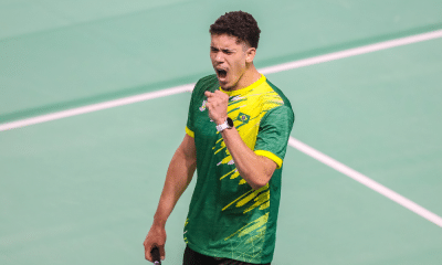 Jonathan Matias no Internacional do México de badminton Aberto de El Salvador brasil