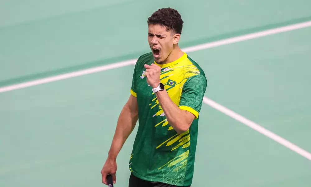 Jonathan Matias no Internacional do México de badminton Aberto de El Salvador brasil