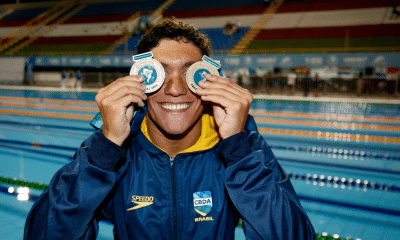 Stephan Steverink na natação do Sul-Americano de Esportes Aquáticos