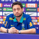 Arthur Elias durante convocação da seleção feminina de futebol