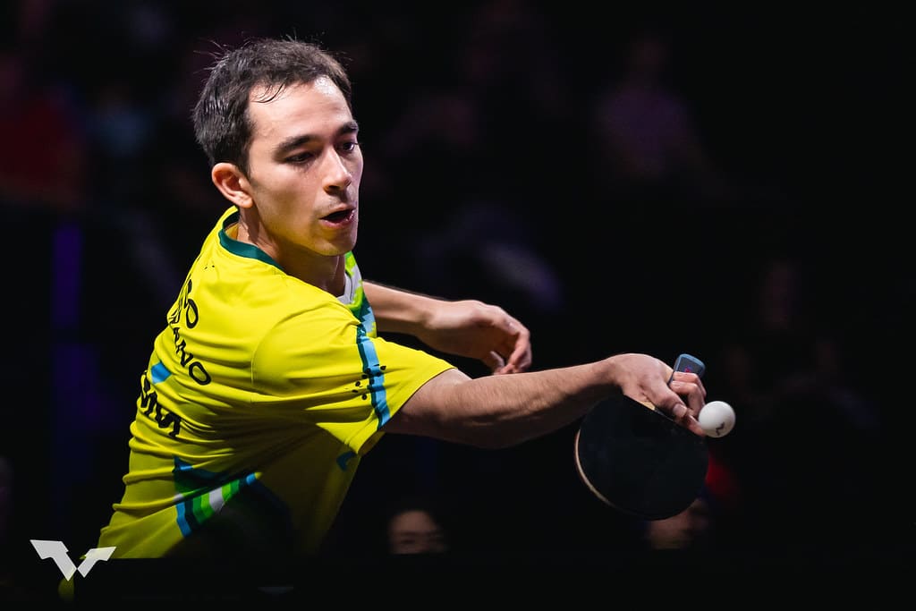 Hugo Calderano WTT Champions Frankfurt tênis de mesa