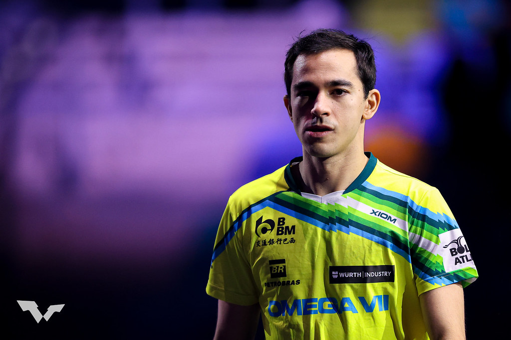 Hugo Calderano WTT Champions de Frankfurt de tênis de mesa smash Singapura