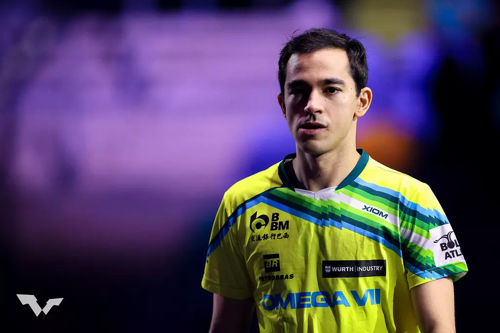 Hugo Calderano WTT Champions de Frankfurt de tênis de mesa smash Singapura