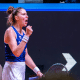 Bia Haddad Maia no jogo contra Argentina nos playoffs da Billie Jean King Cup