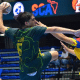 Brasil em quadra no Sul-Centro Americano Juvenil de handebol chile (Foto: Carlos Montealto/Handball SCA)