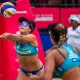 Thâmela e Victória em ação no Elite 16 do Rio de Janeiro (Foto: Volleyball World)