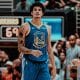 Na imagem, Gui Santos, que não foi utilizado pelo Warriors na vitória contra o City Thunder. nba