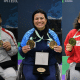 Jovane Guissone, Monica Santos e Rayssa Veras na Copa Brasil de paraesgrima