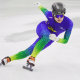 Lucas Koo no Mundial Júnior de patinação de velocidade