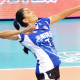 Tainara em jogo do Shanghai na Liga Chinesa de vôlei