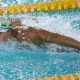 Gabriel Bandeira durante a prova dos 100m borboleta no Campeonato Brasileiro Loterias Caixa de natação | Foto: Gaspar Nóbrega/CPB