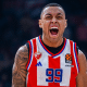 Yago Mateus no Estrela Vermelha pela Euroliga de basquete