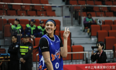 Kamilla Cardoso em jogo do Shanghai Swordfish na WCBA