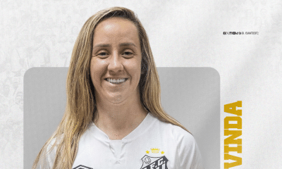 Pardal já com a camisa do Santos