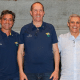 Constantino Scampini, presidente da Confederação Brasileira de Hipismo (CBH), ao lado de Daniel Khury, vice-presidente e diretor de Salto, anunciou o novo técnico do Time Brasil de Salto: o holandês Piet Raijmakers