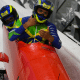 Edson Bindilatti e Edson Martins na Copa América de bobsled