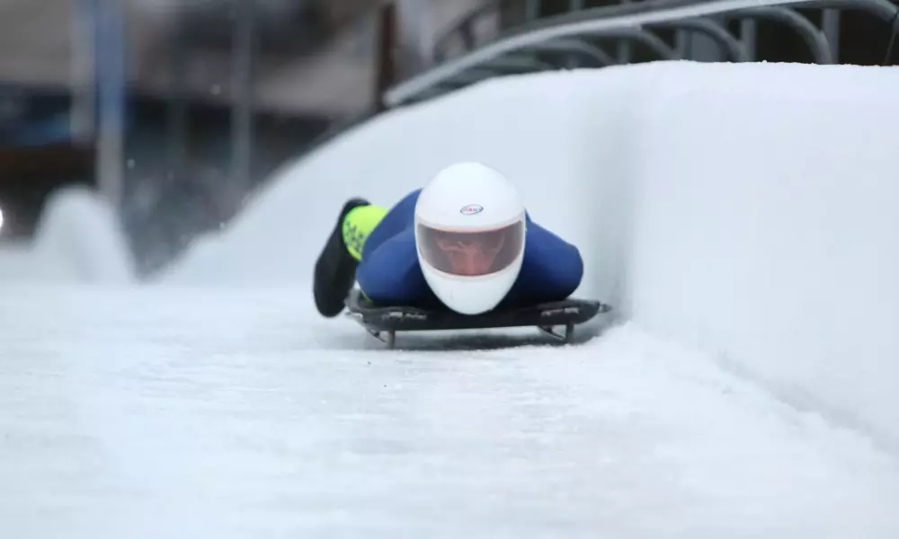 Eduardo Strapasson na Copa América de skeleton