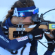 Gaia Brunello atira em prova da IBU Cup de biatlo em Arber na Alemanha